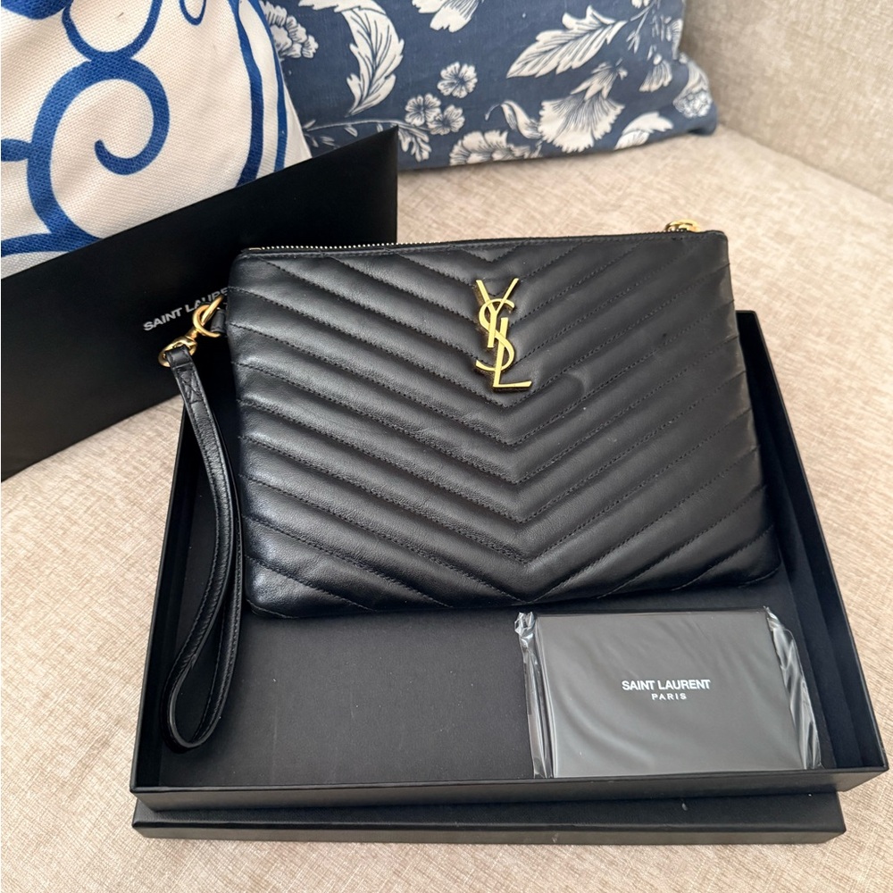 Saint Laurent YSL Monogram M Pouch